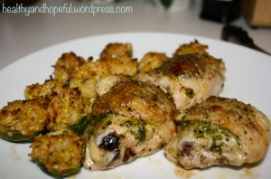 Pesto Chicken and Brussel Sprouts